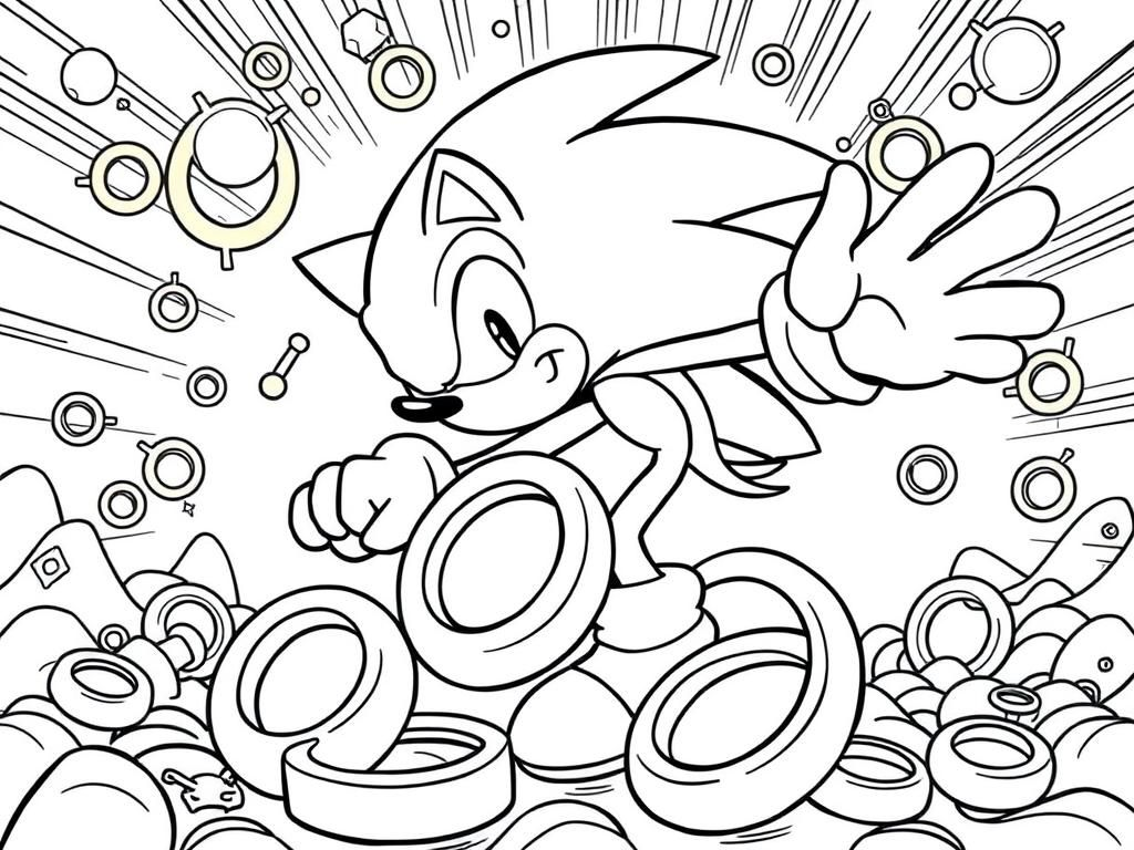 print sonic the hedgehog coloring pages
