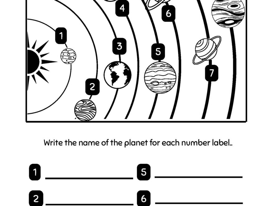 Space Science Worksheets For Kids 3rd 4th Grade With Answer Key Made By Teachers