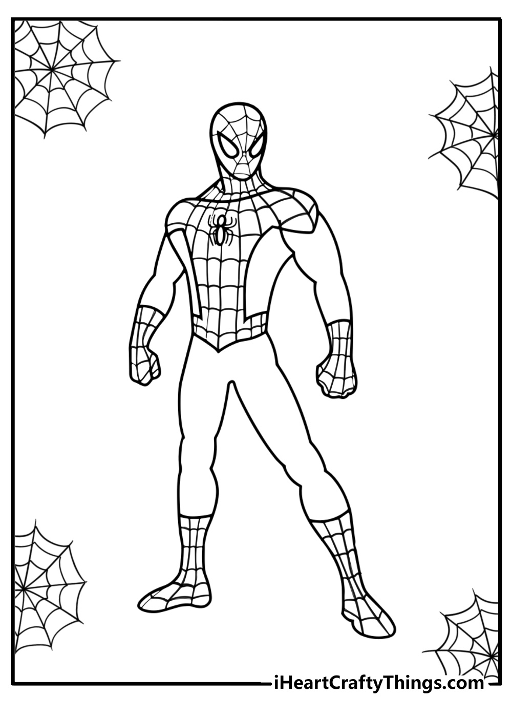 spiderman printable coloring pages free