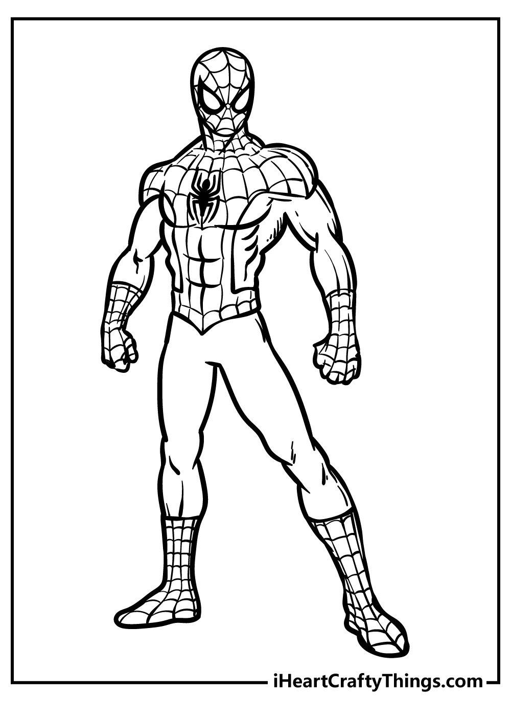 free spiderman coloring pages
