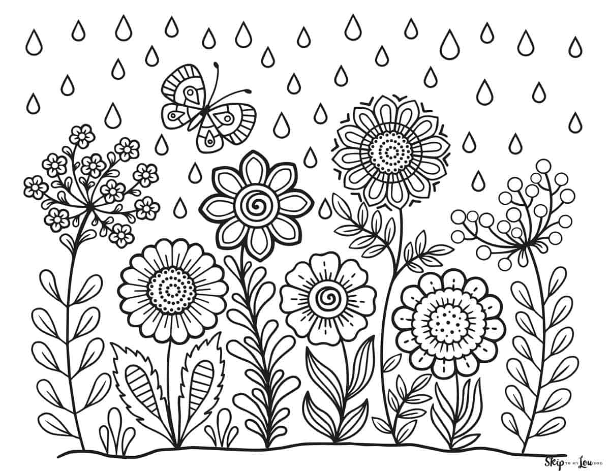 Spring Coloring Pages Spring Coloring Pages