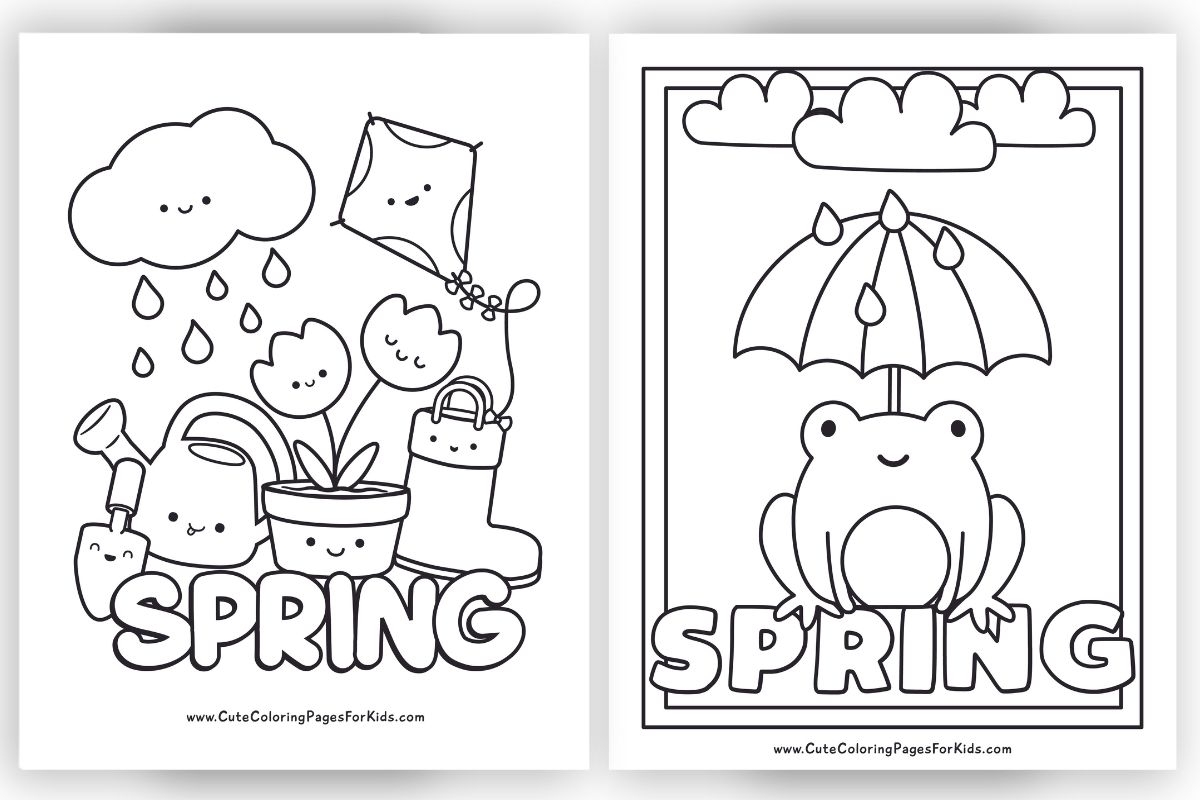 Spring Coloring Pages 14 Free Printable PDFs Cute Coloring Pages For Kids Spring Coloring Pages 14 Free Printable PDFs Cute Coloring Pages For Kids