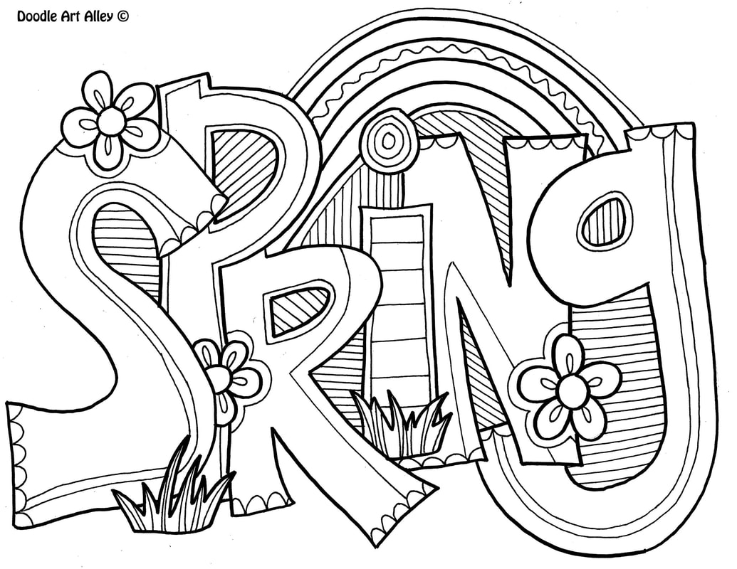 coloring pages for spring