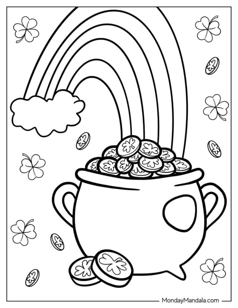 St Patrick s Day Coloring Pages Free PDF Printables  St Patrick s Day Coloring Pages Free PDF Printables