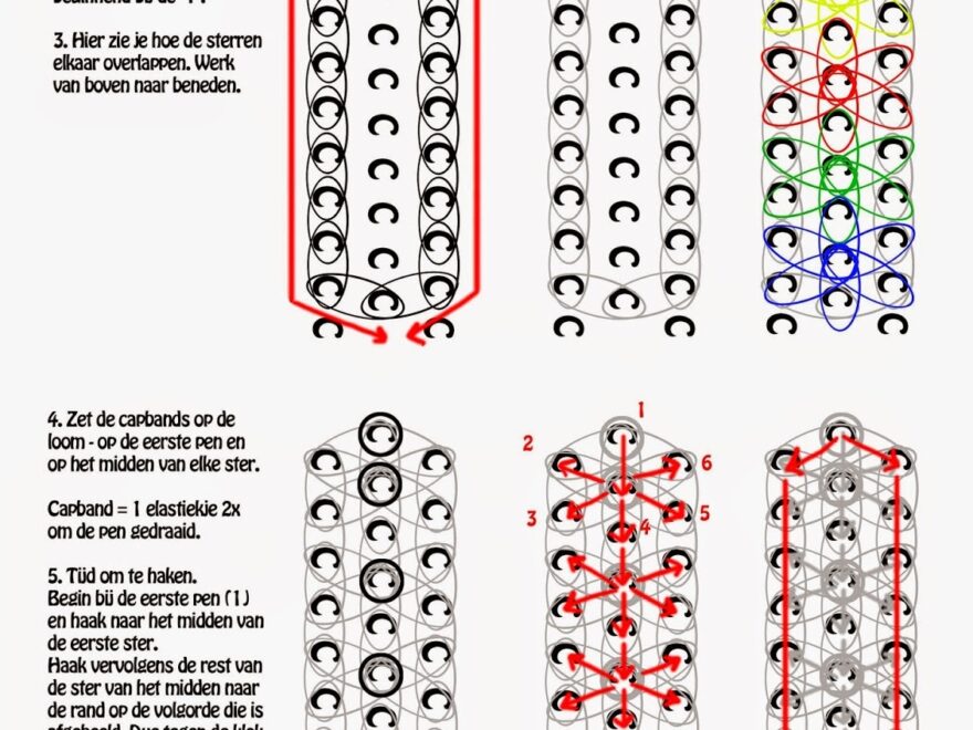 Step By Step Printable Rainbow Loom Patterns With Your Hands Printable Party Favors