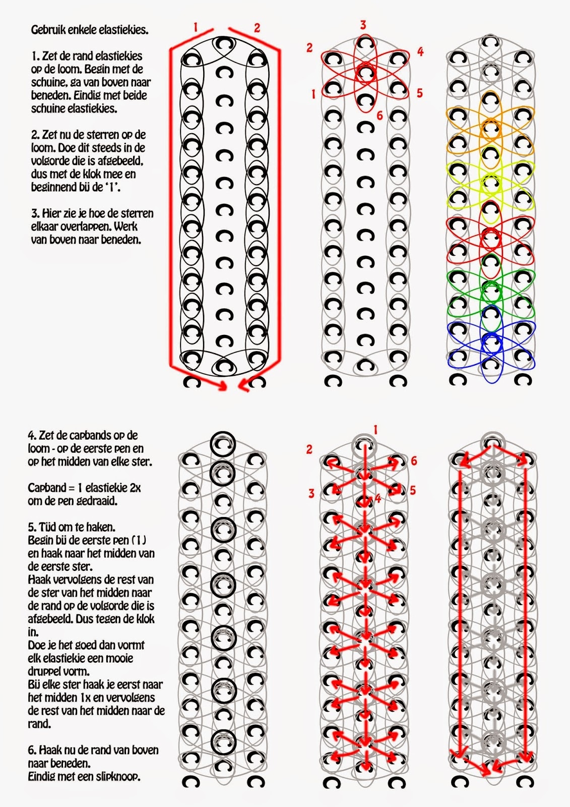 Step By Step Printable Rainbow Loom Patterns With Your Hands Printable Party Favors