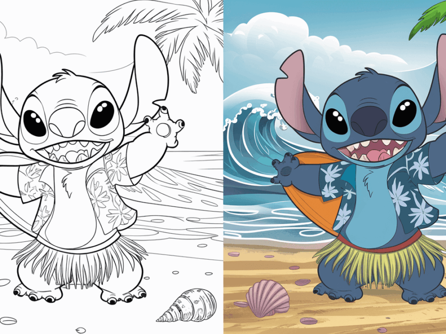 Stitch Coloring Pages 35 Free Printable PDF