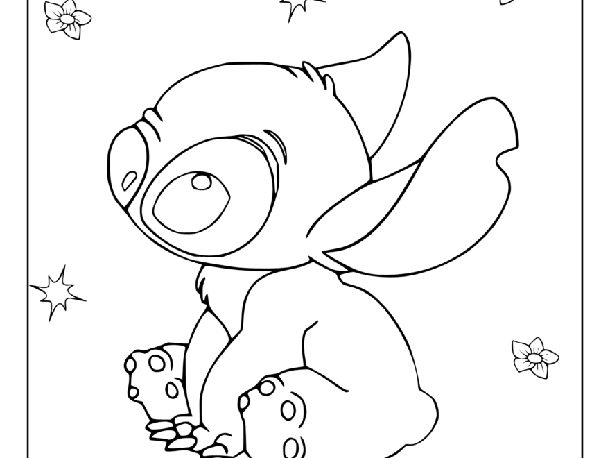 Stitch Coloring Pages 35 Free Printable PDF