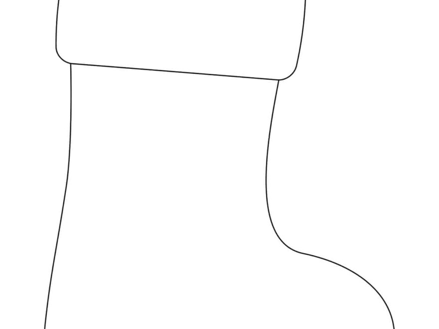 Stocking Template Free Printable Childhood Magic