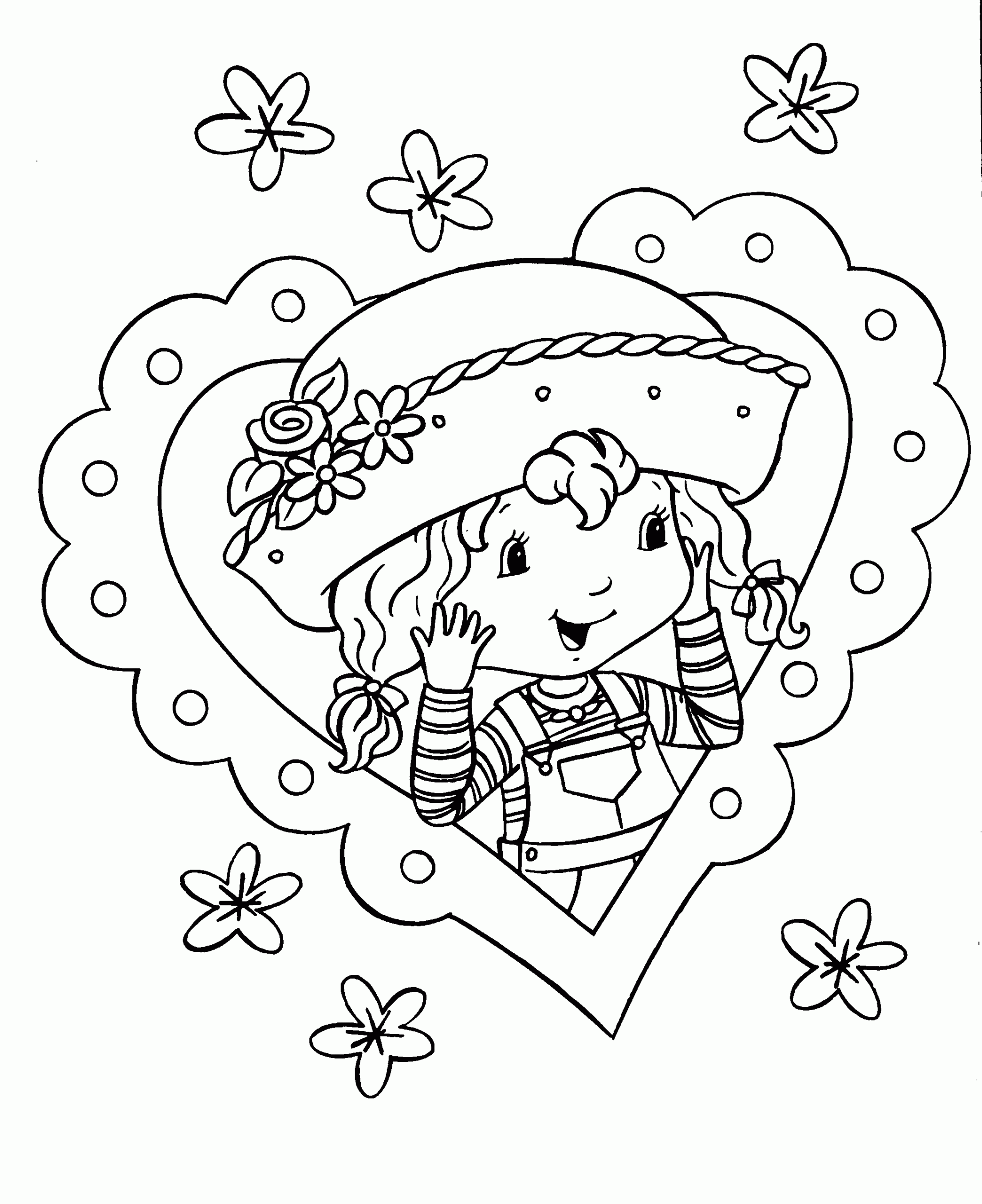 strawberry shortcake coloring book pages strawberry shortcake coloring book pages