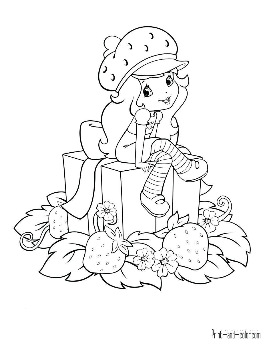 strawberry shortcake coloring pages