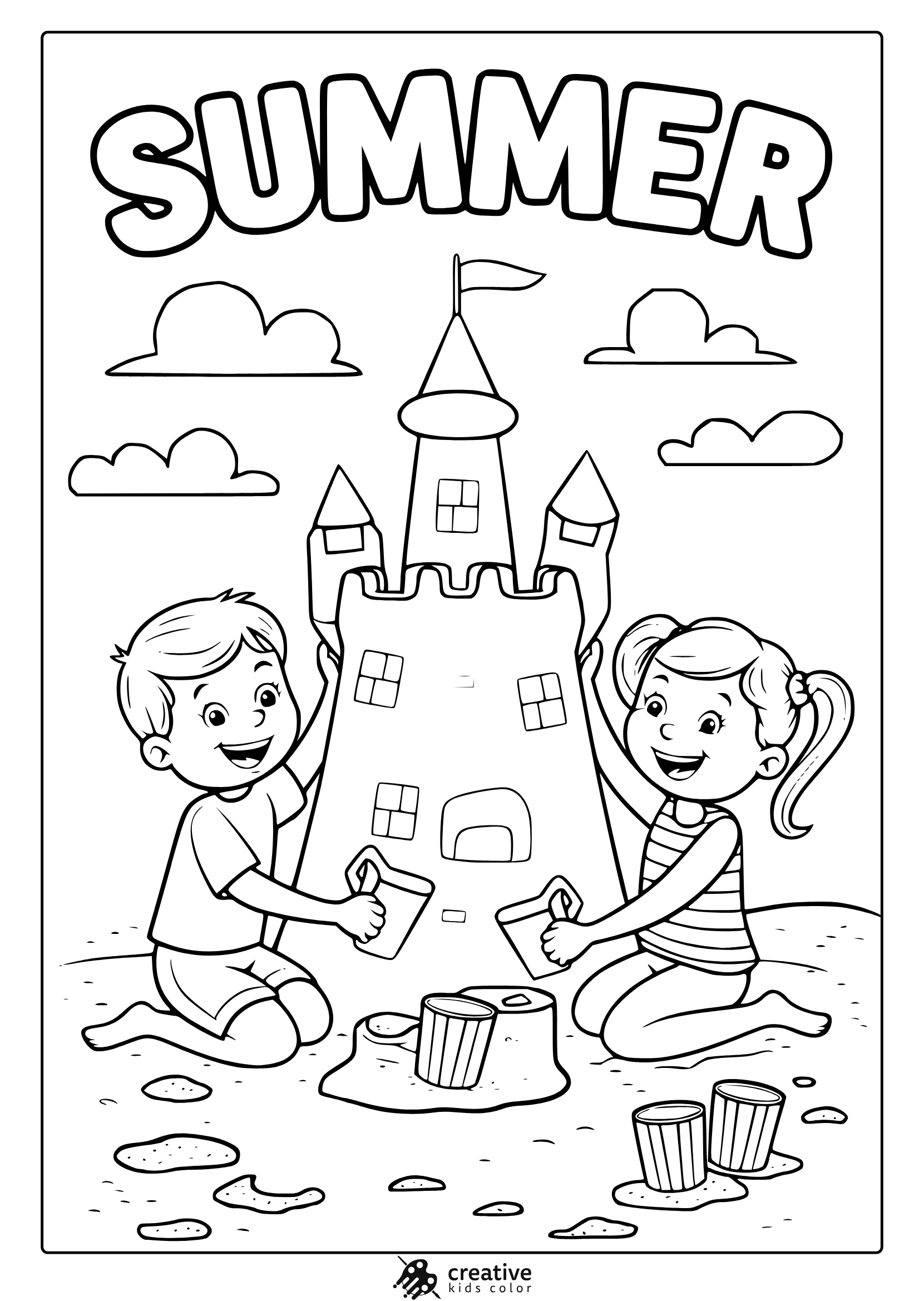 Summer Coloring Pages 20 Free Printable PDF 
