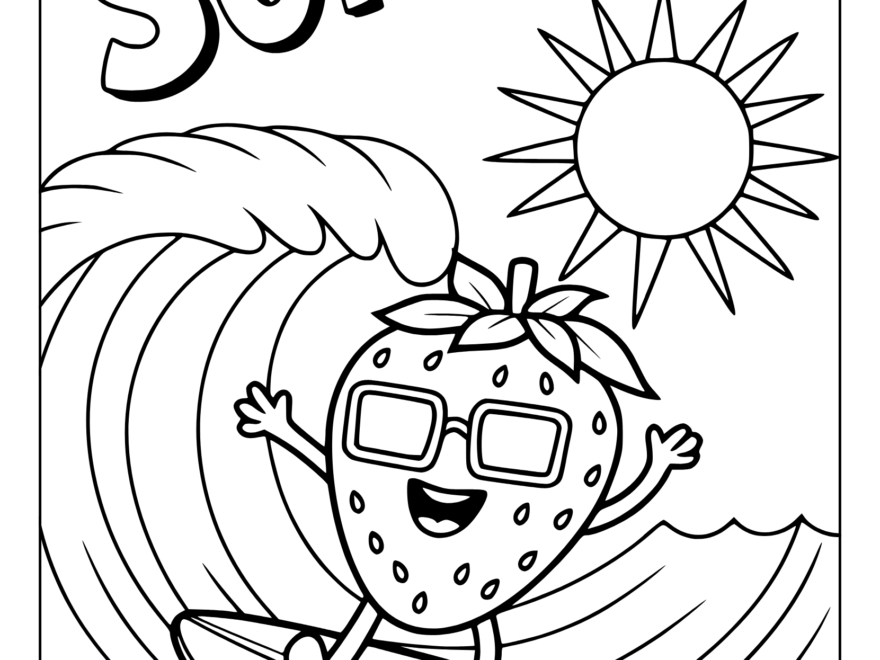 Summer Coloring Pages 20 Free Printable PDF
