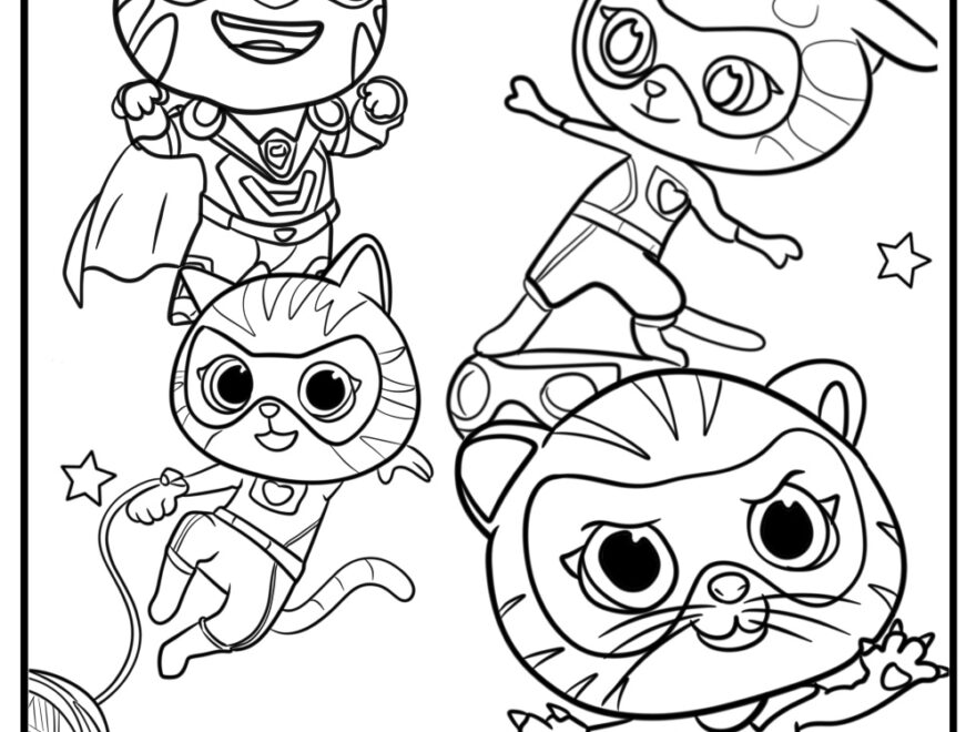 SuperKitties Coloring Pages I Heart Crafty Things
