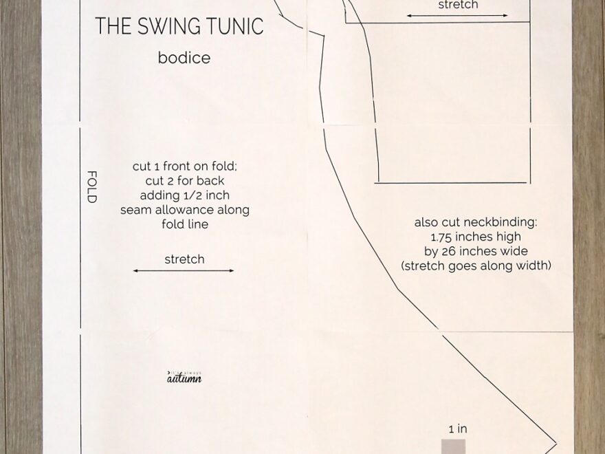 Swing Dress Pattern Easy Sewing Tutorial It s Always Autumn