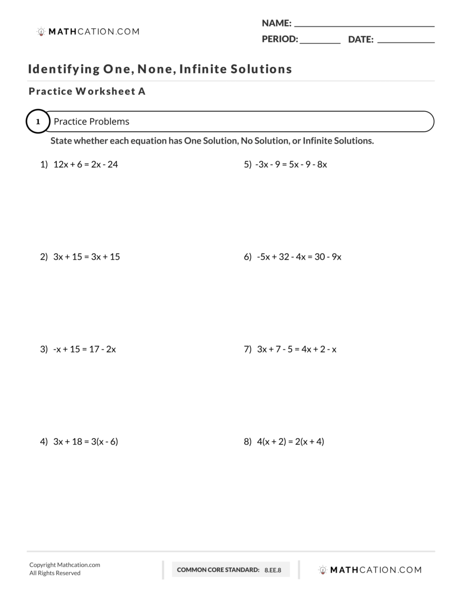 systems of equations substitution worksheet