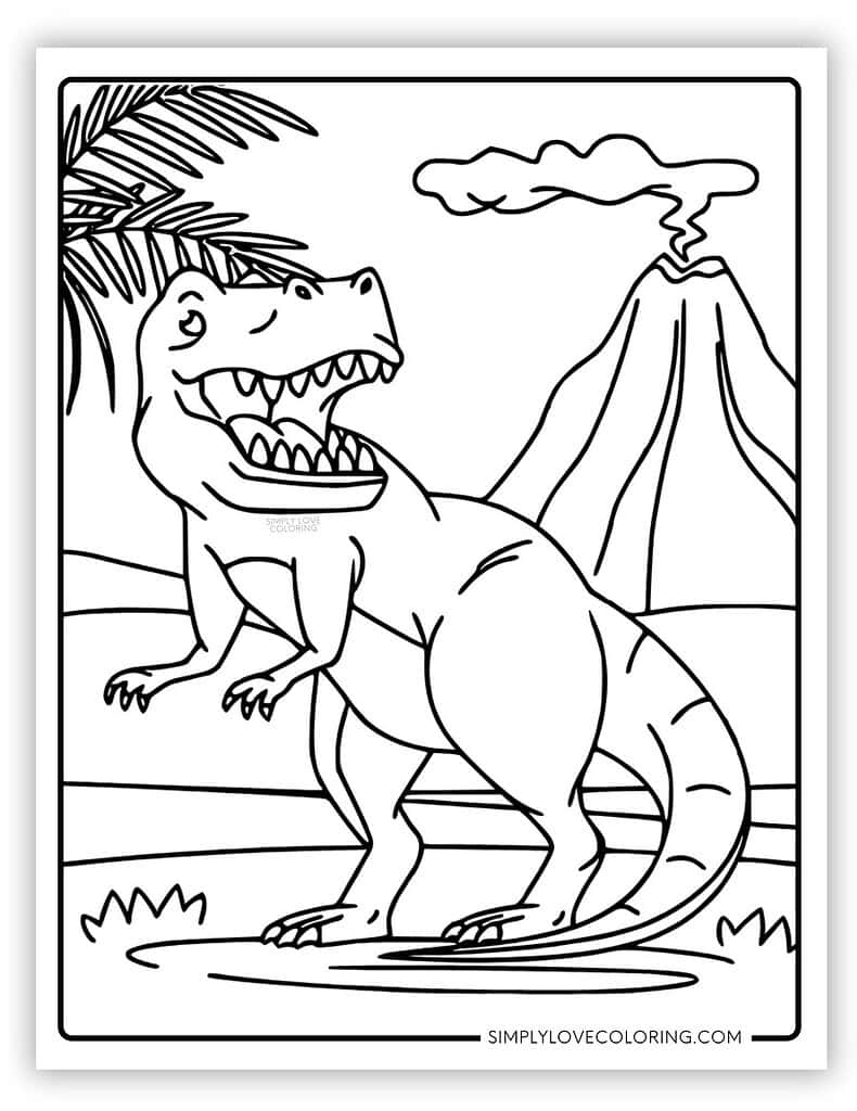 T Rex Coloring Pages Free PDF Printables Simply Love Coloring T Rex Coloring Pages Free PDF Printables Simply Love Coloring
