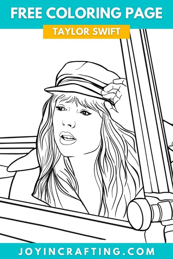 printable coloring pages taylor swift