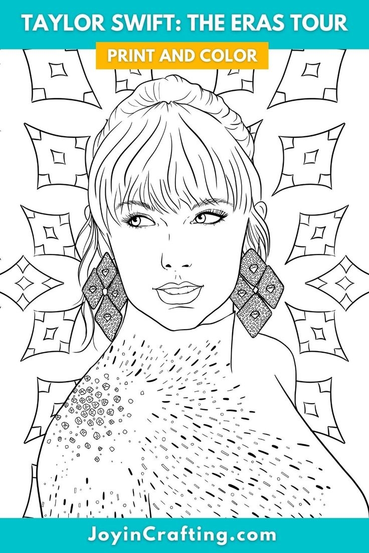 Taylor Swift Midnights Grammys Coloring Pages