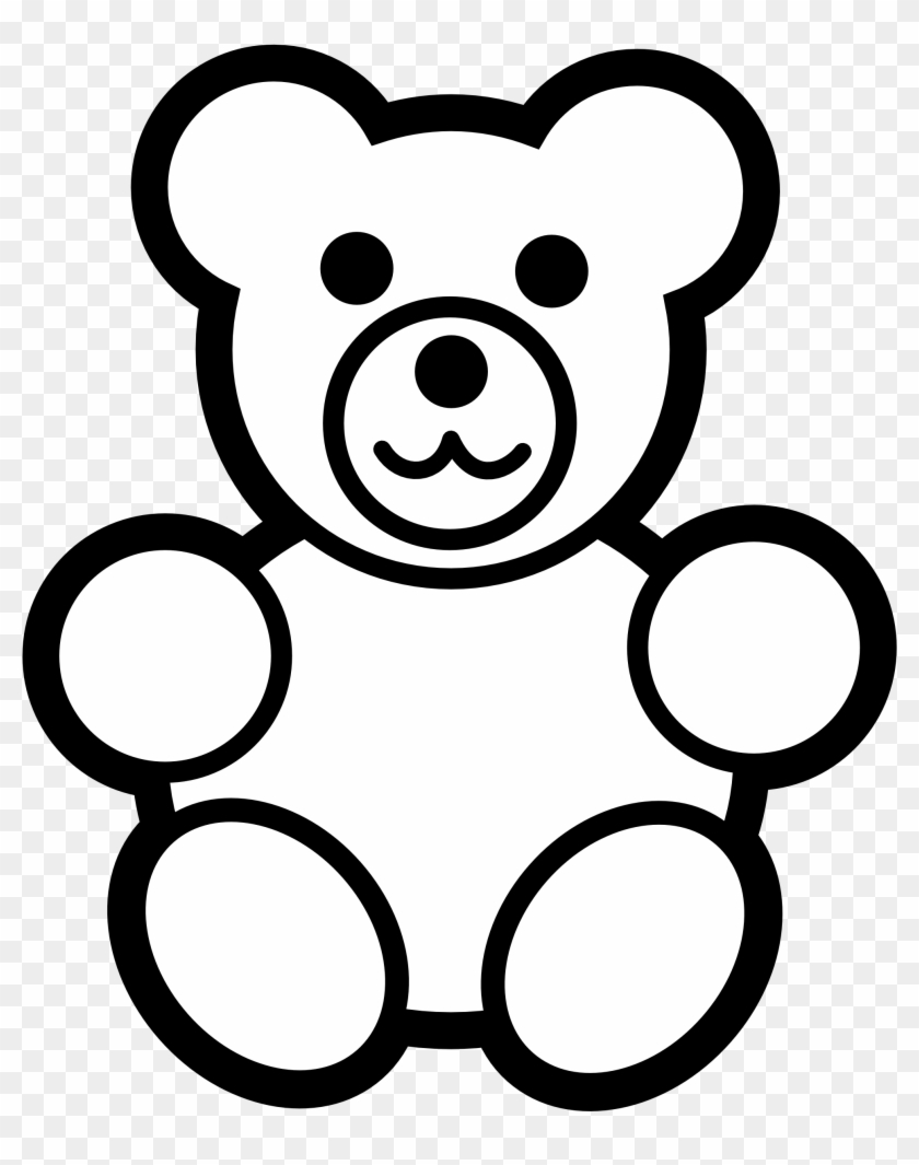 teddy bear coloring page
