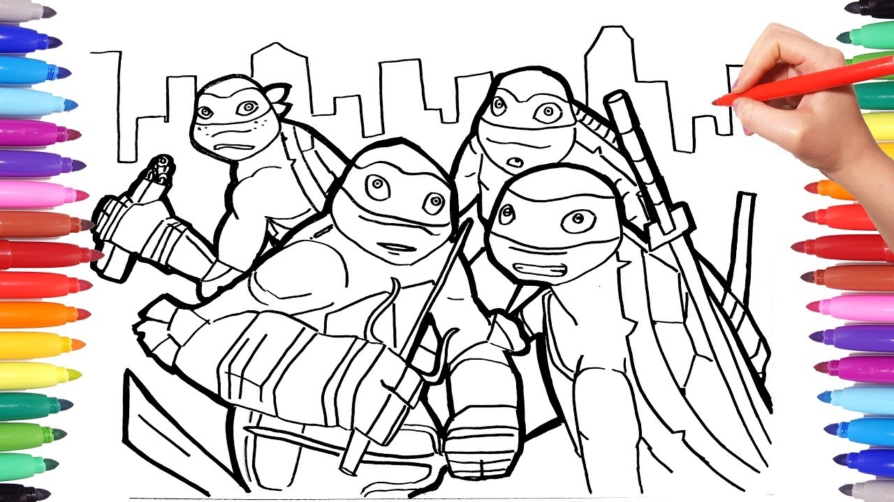 ninja turtles coloring pages