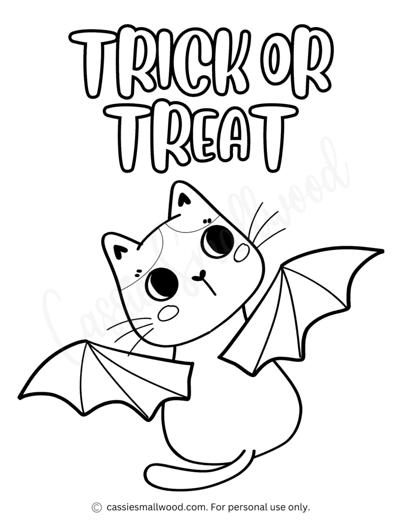 free printable halloween color pages