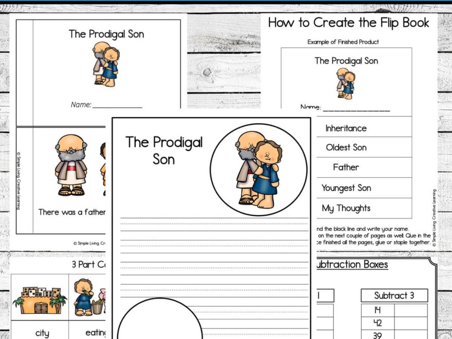 The Prodigal Son Printables Simple Living Creative Learning