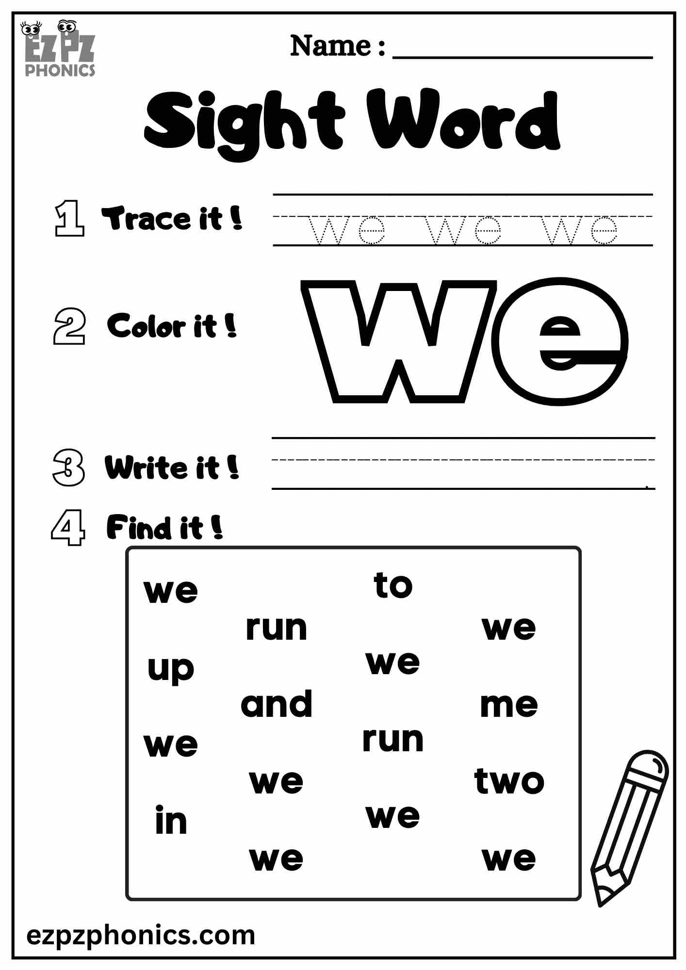 kindergarten sight words worksheets kindergarten sight words worksheets