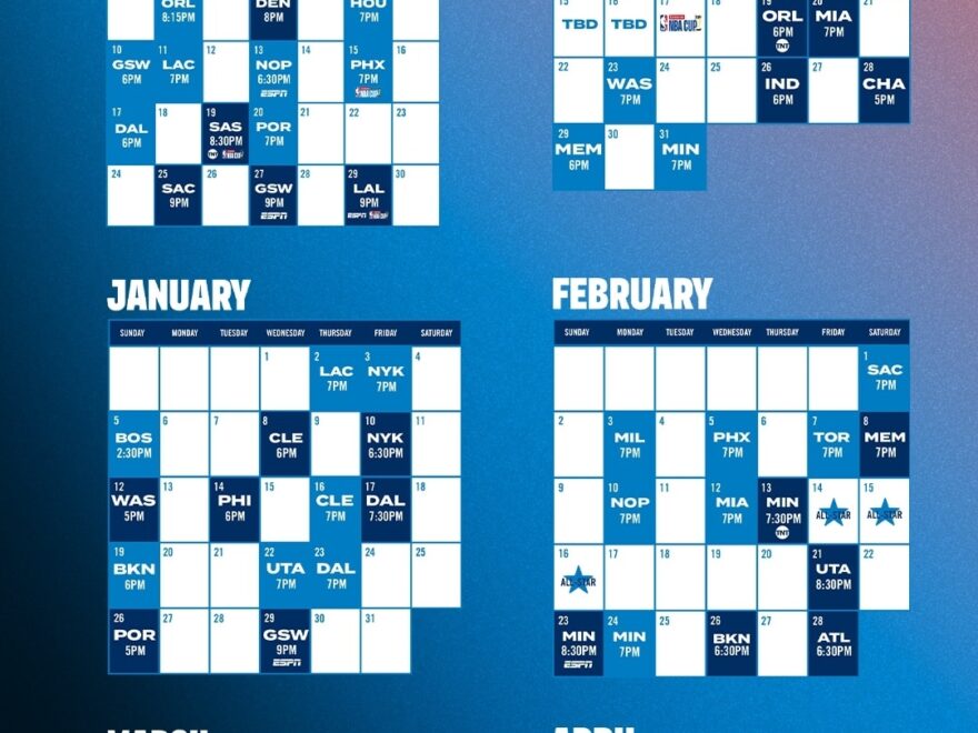 Thunder Announces 2024 25 Regular Season Schedule Oklahoma City Thunder