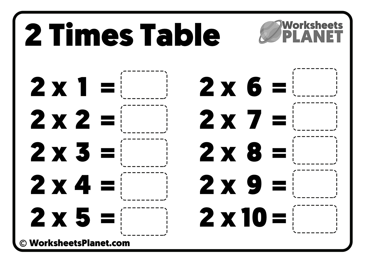 Times Tables Practice Worksheets Ready To Print