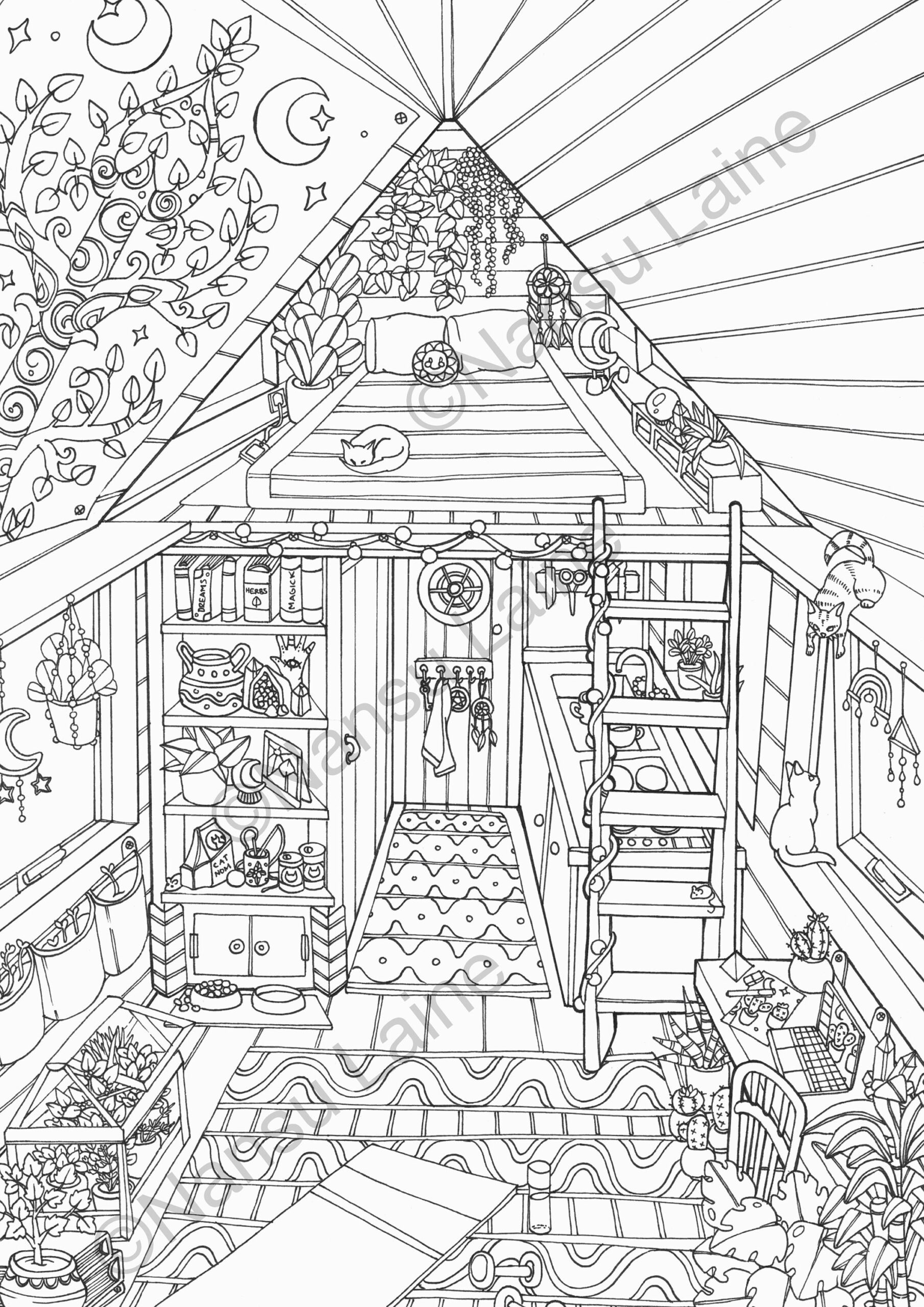Tiny House Printable Colouring Page Adult Colouring Page Instant Download Etsy Tiny House Printable Colouring Page Adult Colouring Page Instant Download Etsy