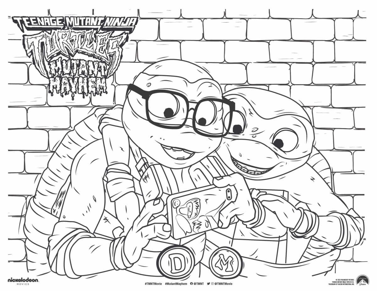 printable coloring pages ninja turtles