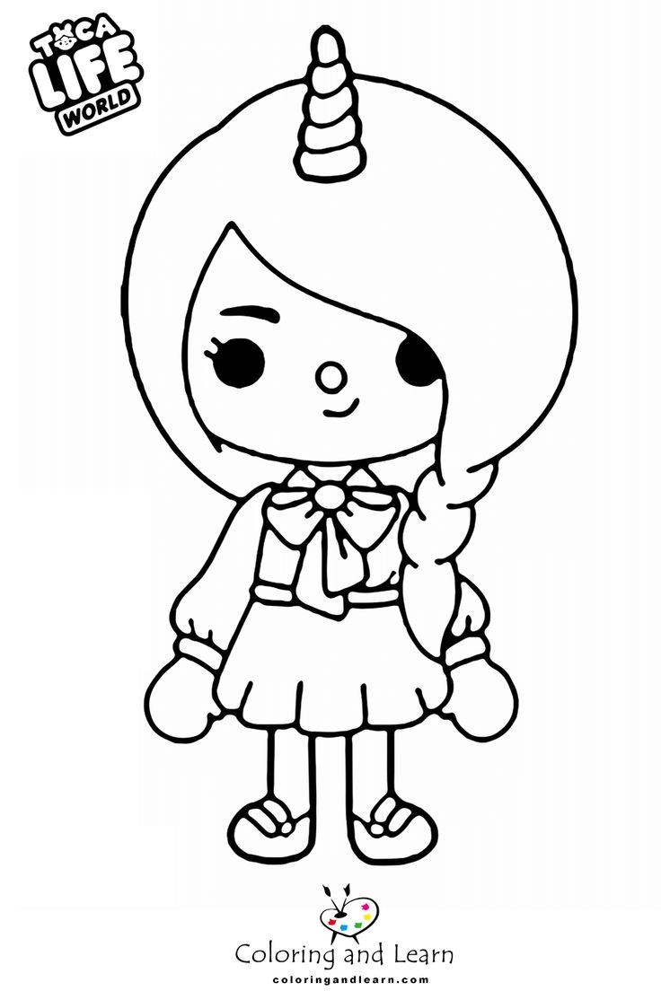Toca Boca Coloring Pages Coloringandlearn