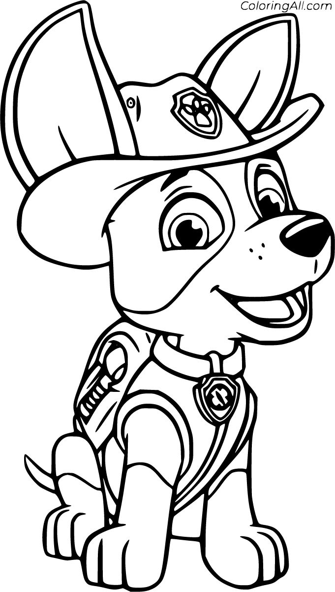 Tracker Paw Patrol Coloring Pages Tracker Paw Patrol Coloring Pages