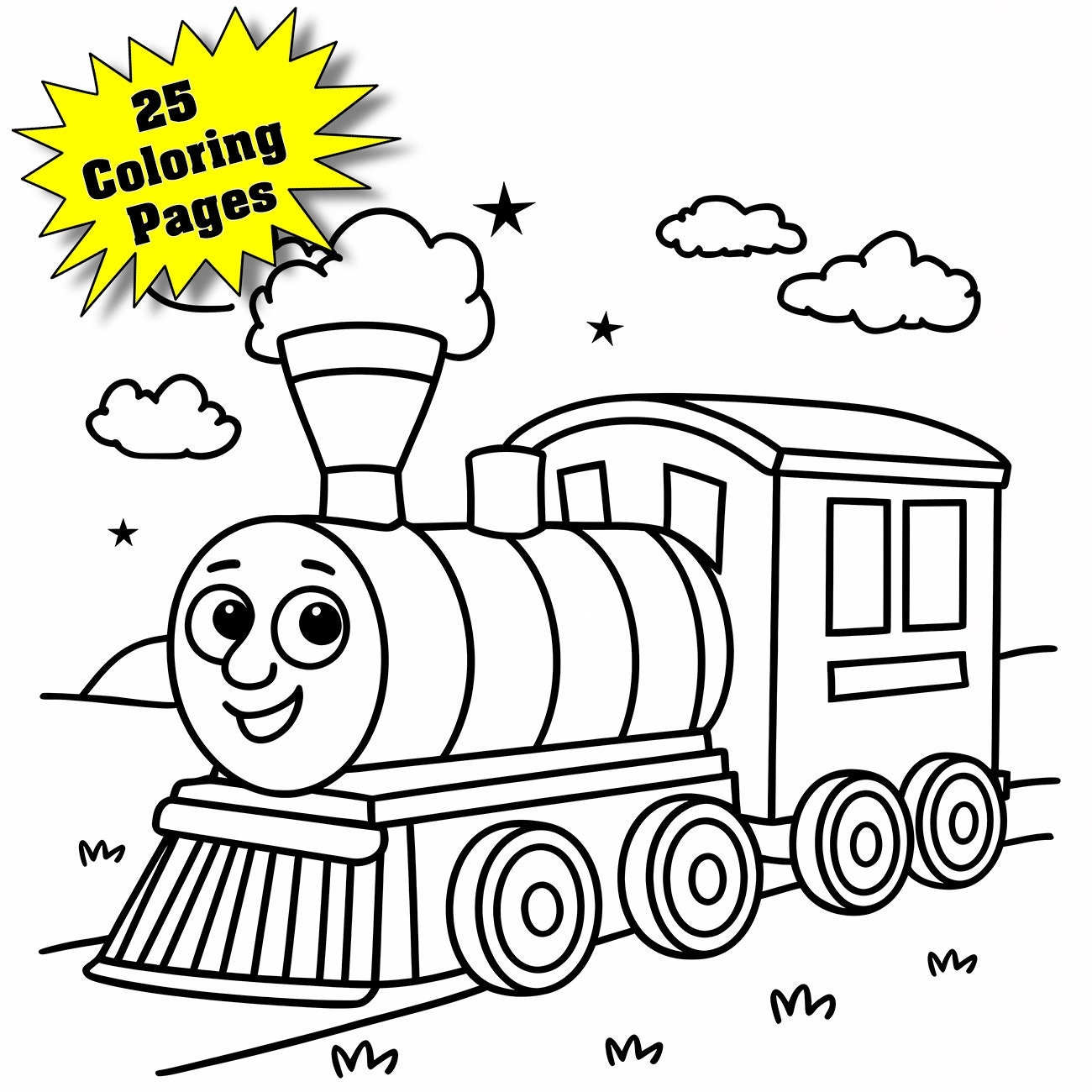 thomas the train coloring pages