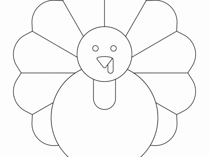 Turkey Template Childhood Magic