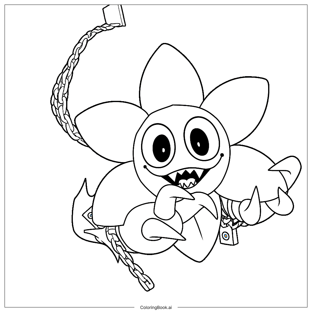 Twisted Dandy Coloring Page Free PDF PNG Printable 