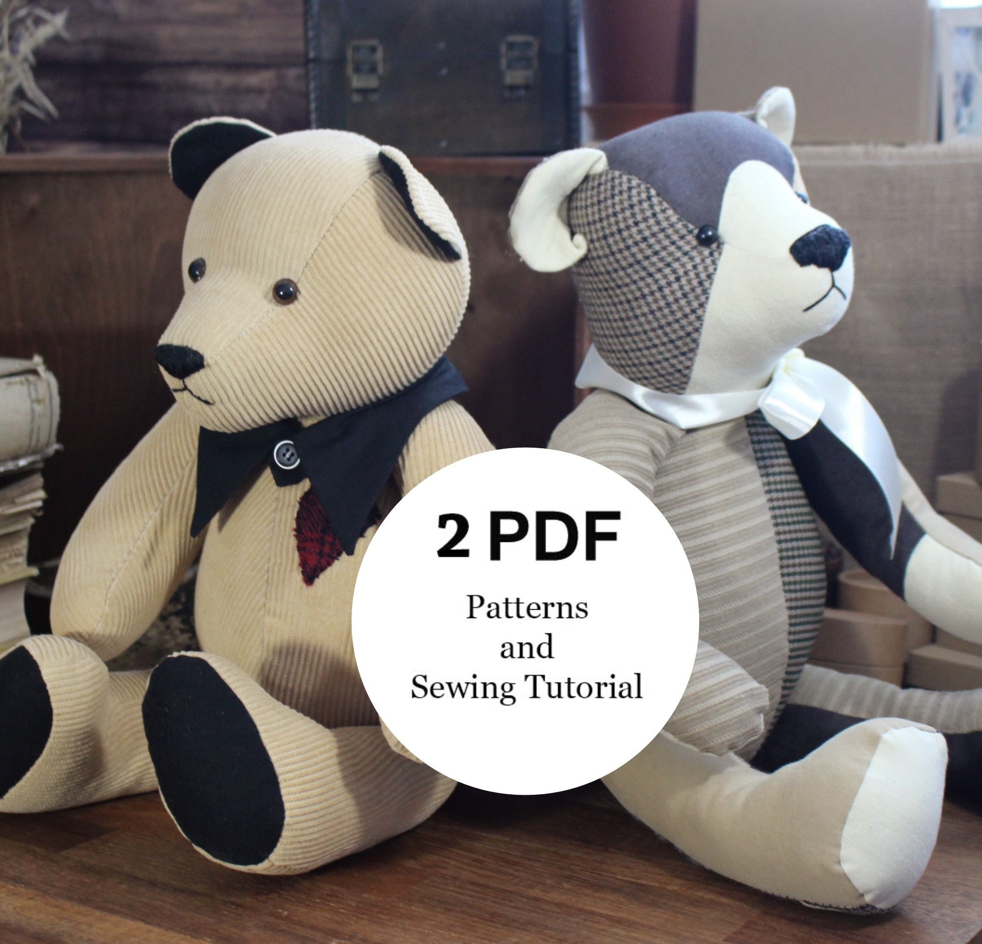 beginner printable teddy bear pattern