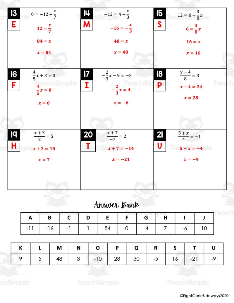 solving 2 step equations worksheet solving 2 step equations worksheet