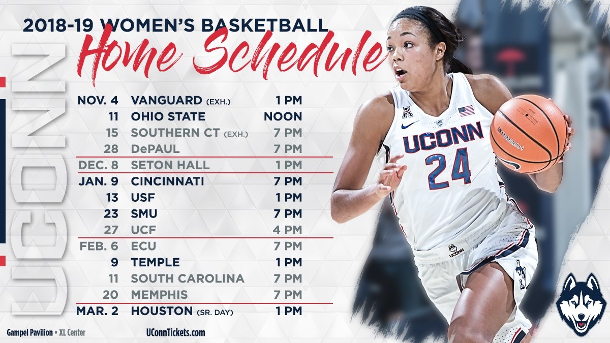 UConn Men s Basketball Schedule Mark Your Calendars 