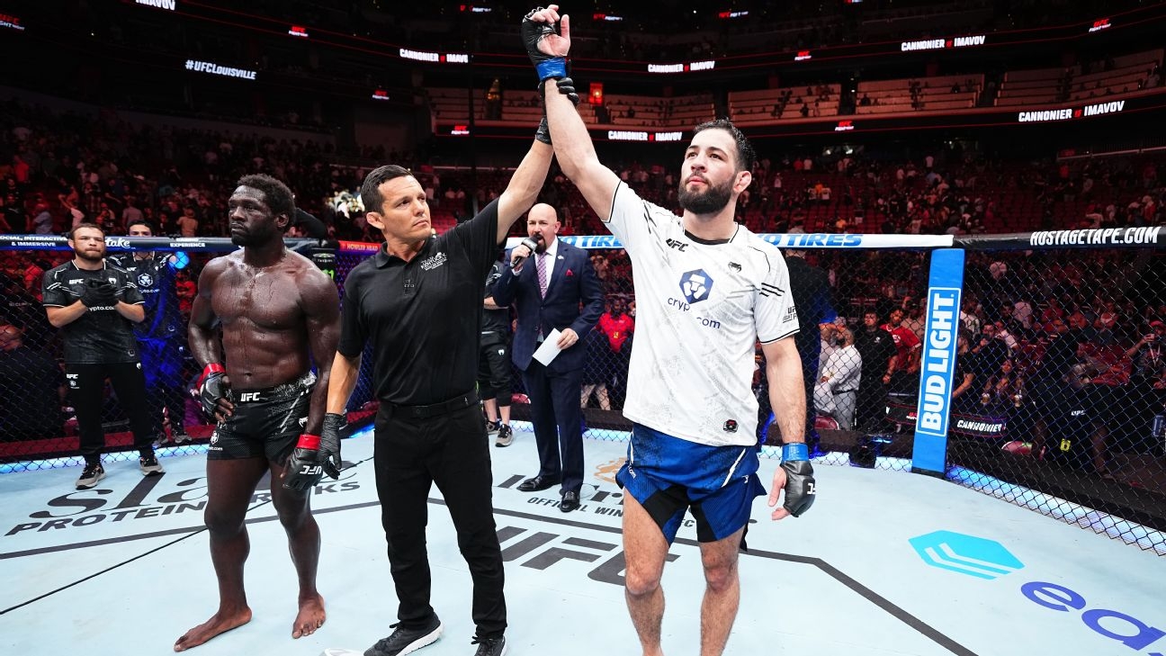 UFC Fight Night Results Imavov Beats Cannonier By TKO In Main Event ESPN UFC Fight Night Results Imavov Beats Cannonier By TKO In Main Event ESPN