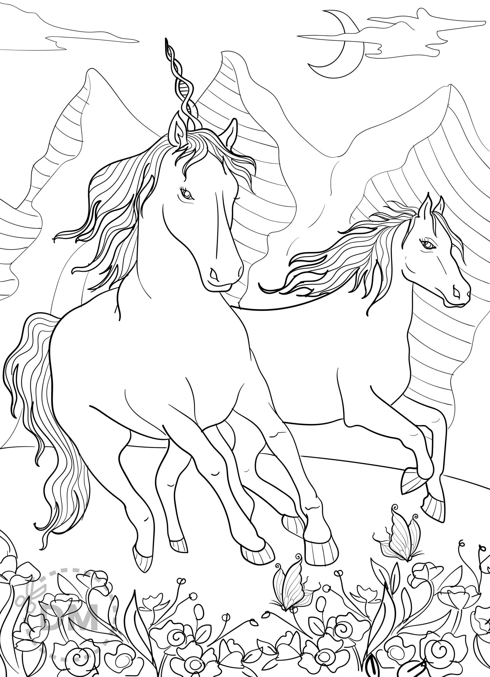 horse coloring in pages horse coloring in pages