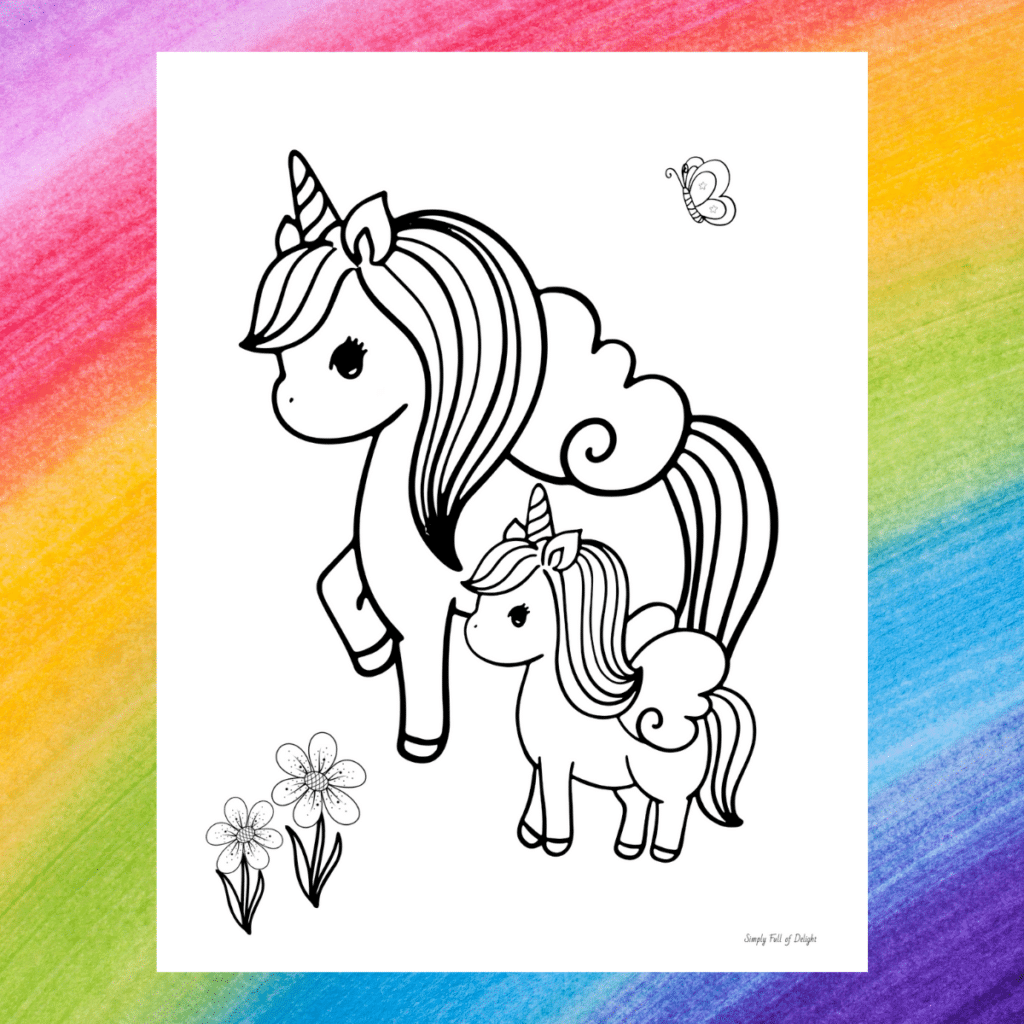 unicorn coloring pages printable