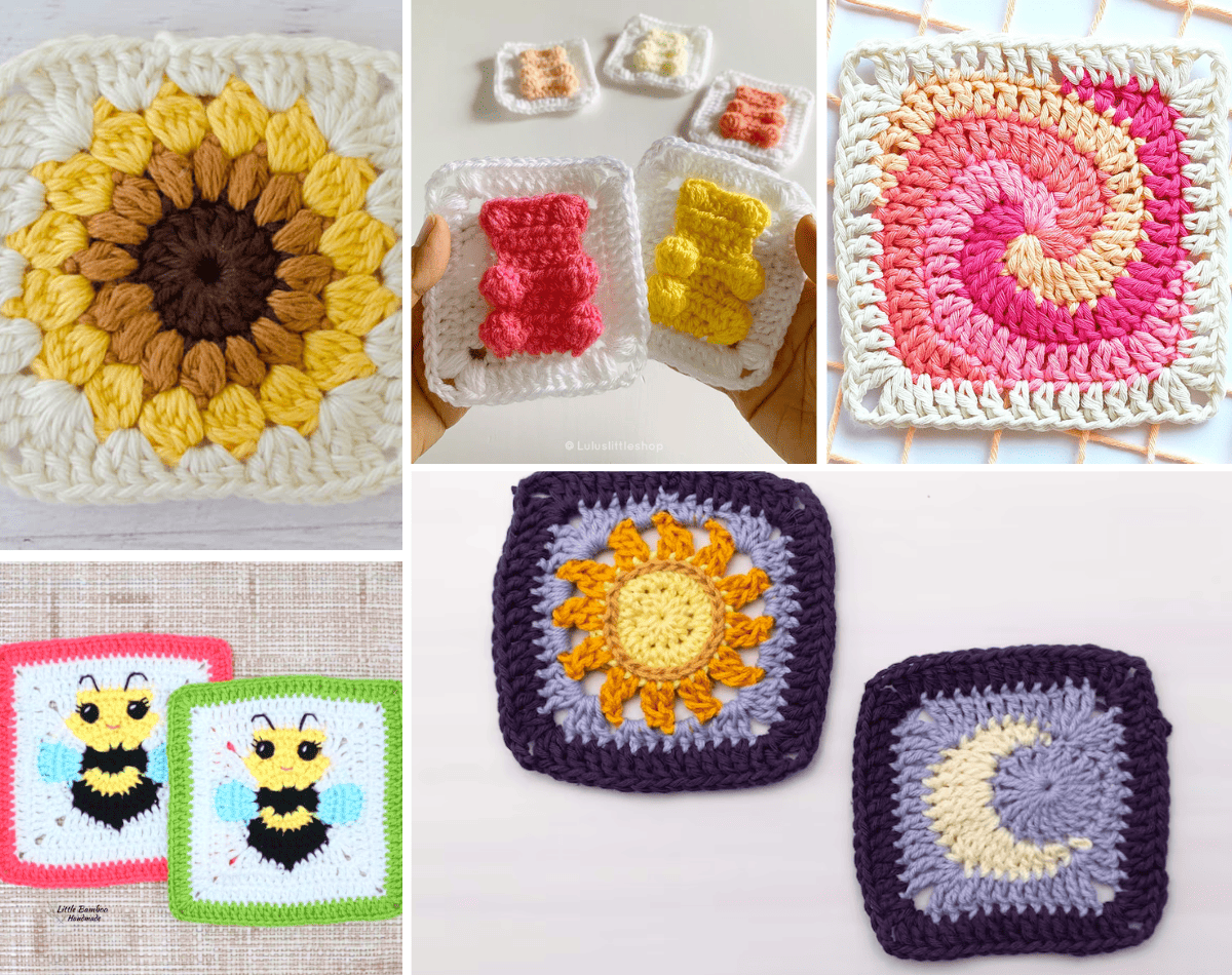 free printable crochet granny square patterns