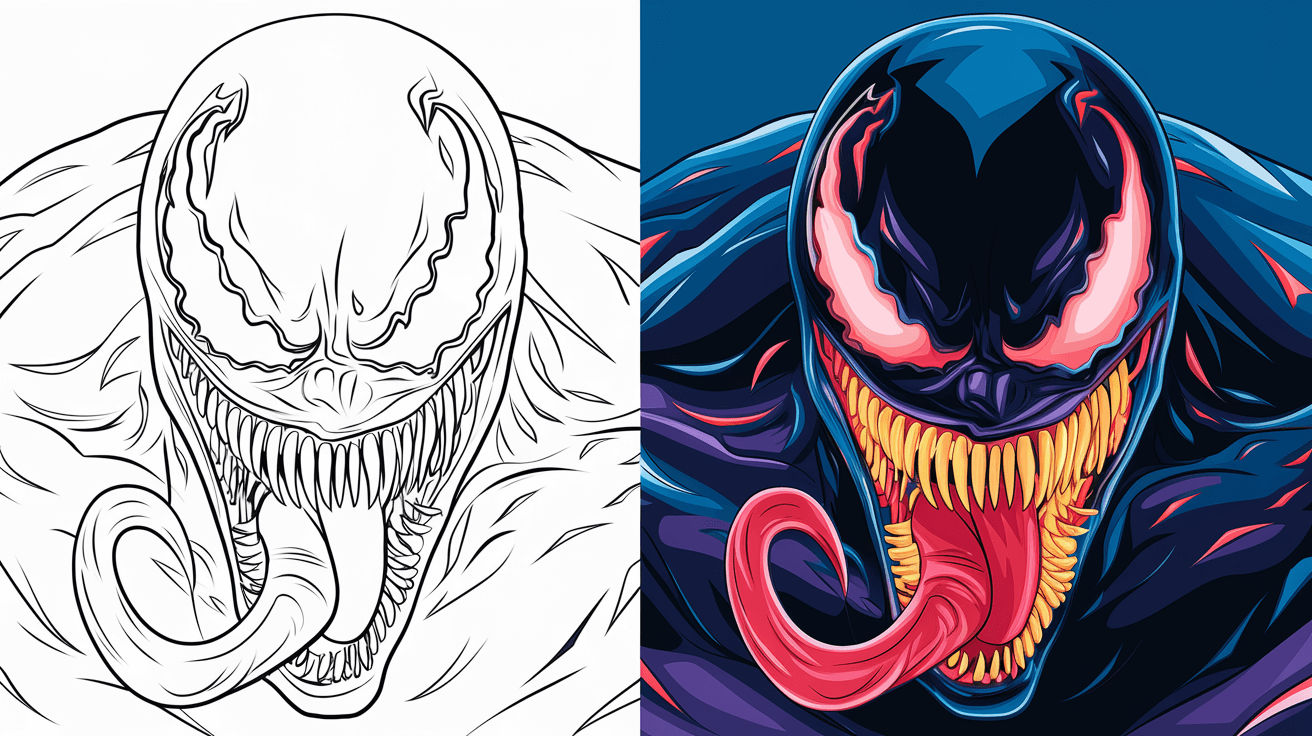 Venom Coloring Pages 25 Free Printable PDF 