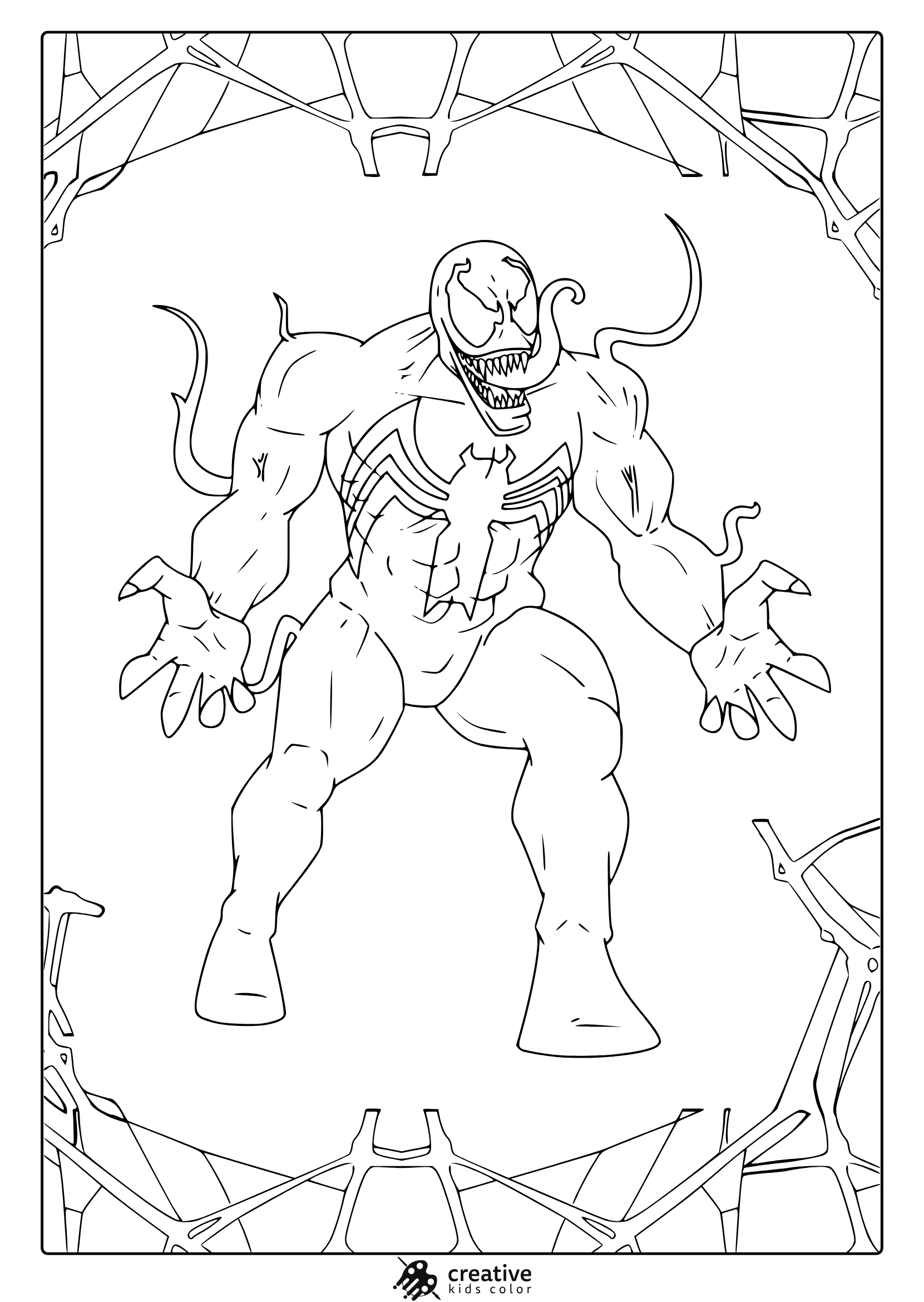 Venom Coloring Pages 25 Free Printable PDF 
