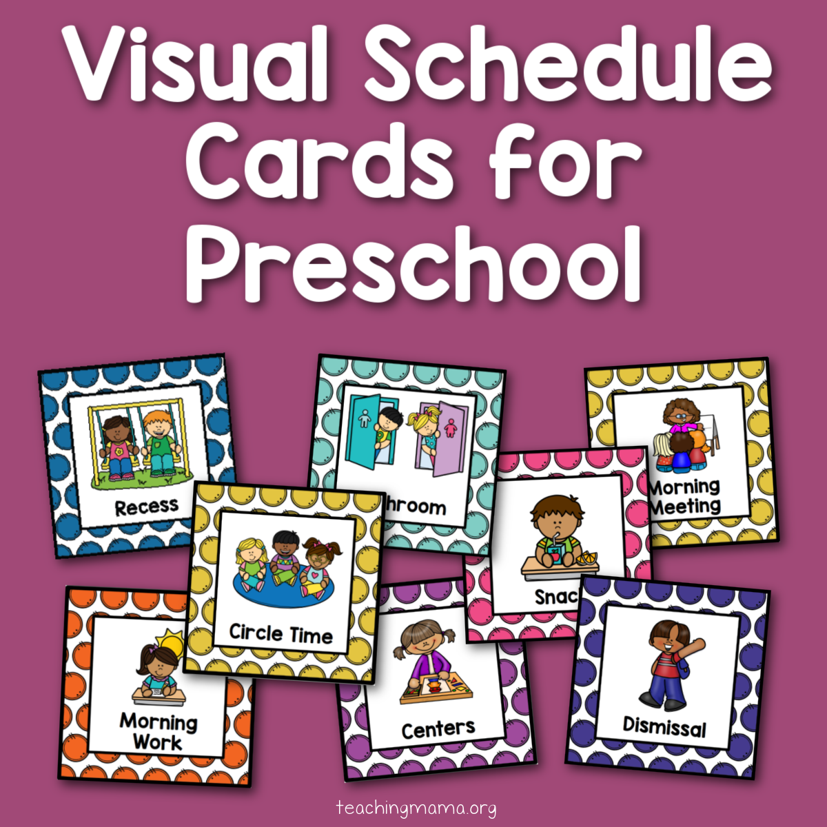 free editable preschool schedule printable