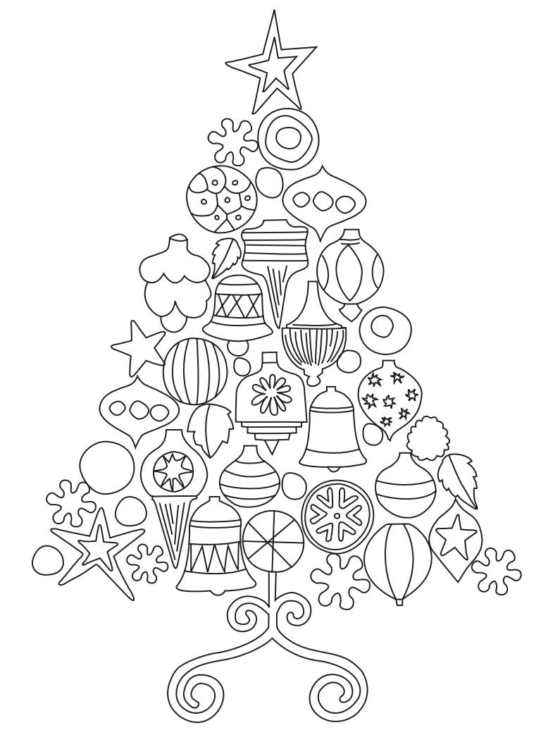 Warhol Christmas Tree Coloring Page Free Printable Sheets For Kids Warhol Christmas Tree Coloring Page Free Printable Sheets For Kids