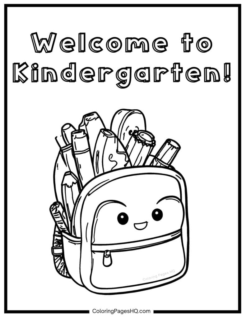 Welcome To School By Grade Coloring Pages Free PDF Printables Coloring Pages HQ