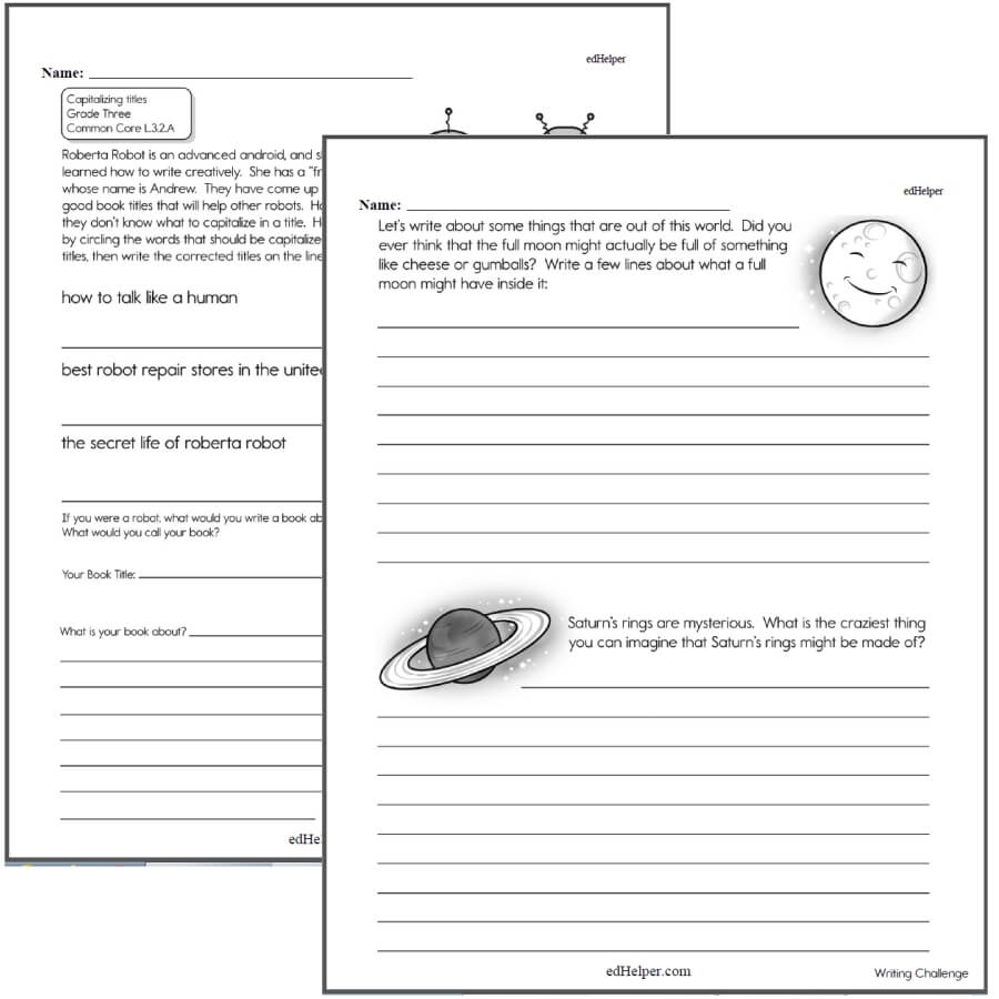 Writing Worksheets For Creative Kids Free PDF Printables EdHelper Writing Worksheets For Creative Kids Free PDF Printables EdHelper
